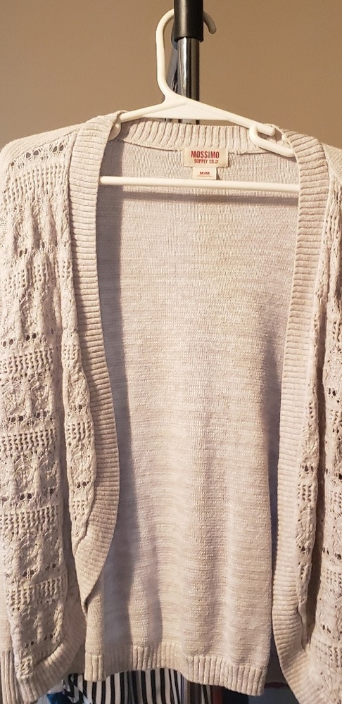 Gray cardigan